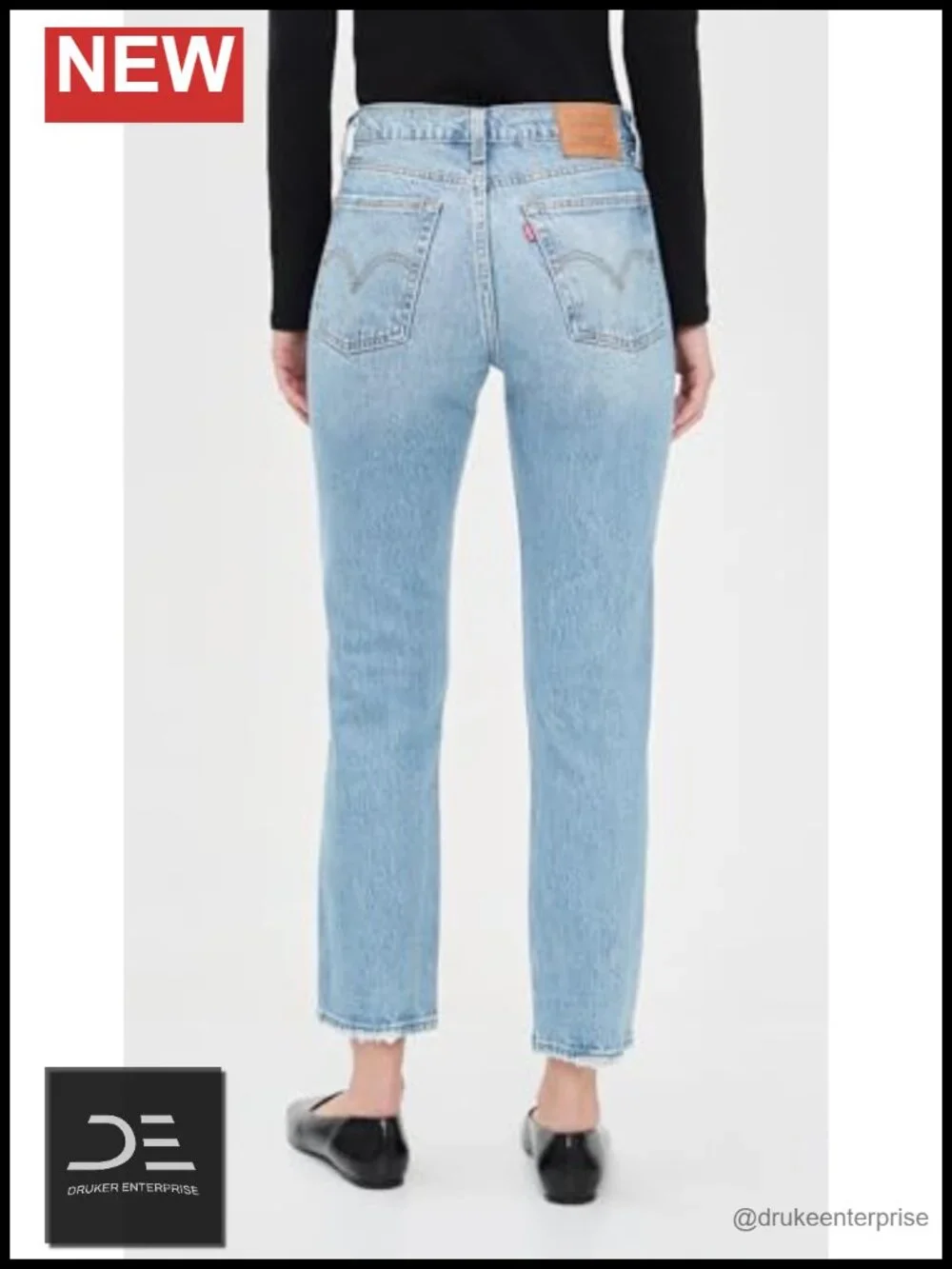 Wedgie Icon Fit Jeans High Rise Straight Leg Cotton